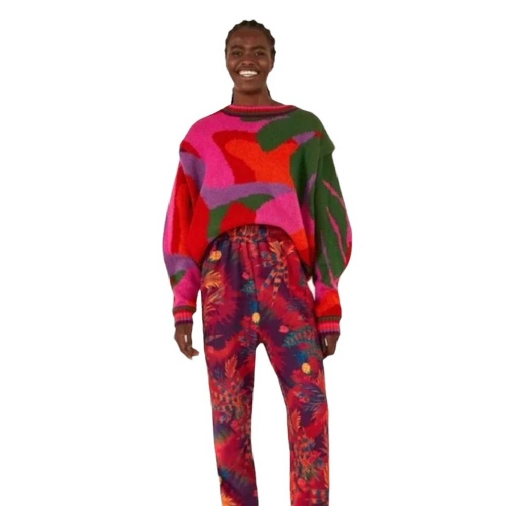 FARM Rio Multicolor Crew Neck Sweater - Picture 5 of 10